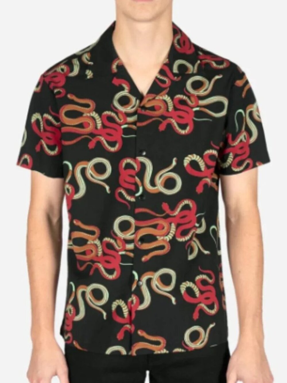 Straight to Hell "Snake Dance Blues" Button Down Shirt Women's size XL